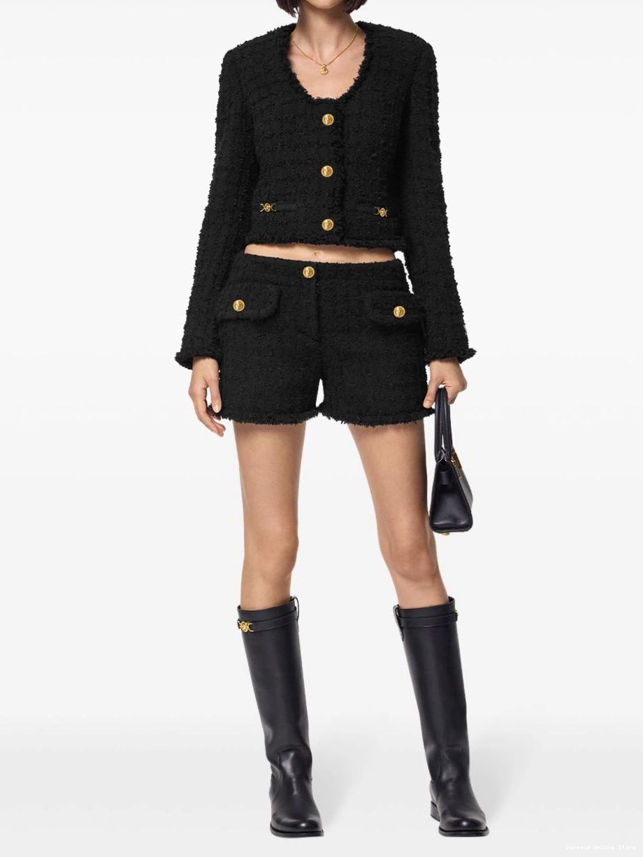 Cheap jacket Women cropped Heritage Versace tweed 0408